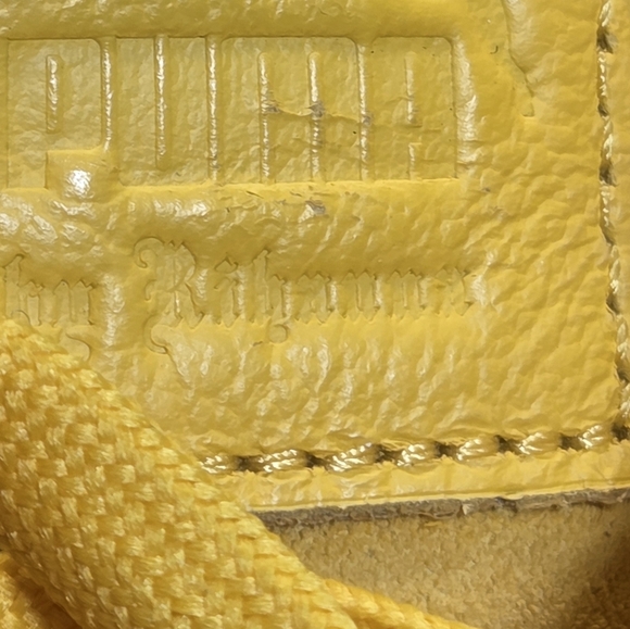 PUMA Rihanna X Fenty Yellow Pink Creeper Shoes Suede Platform 8.5 - Picture 15 of 16